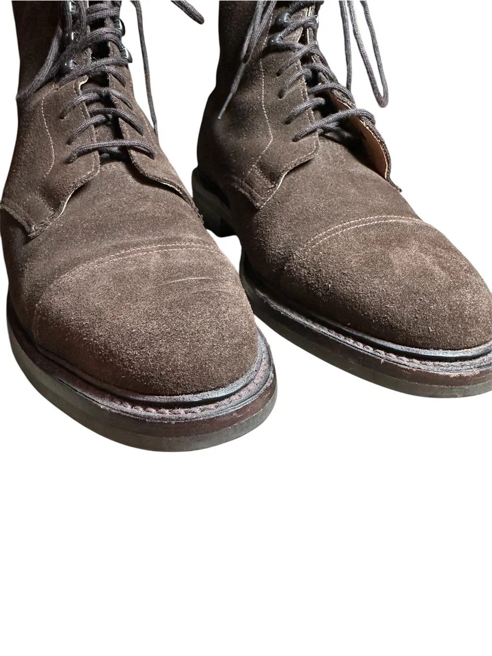 Crockett And Jones For Brooks Brothers Brown Suede Boot Size 8.5D US Made In UK